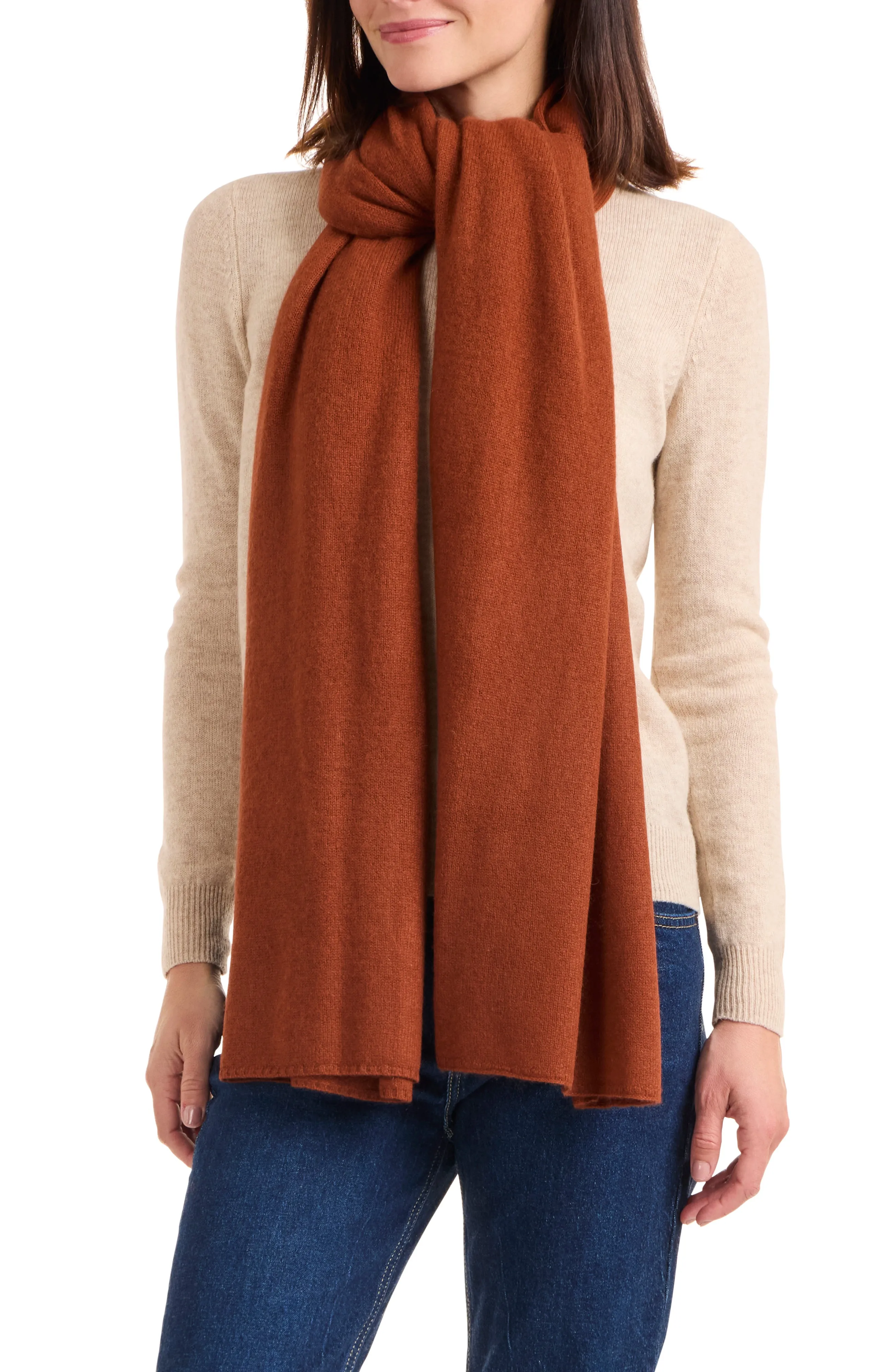 CASHMERE JERSEY TRAVEL WRAP