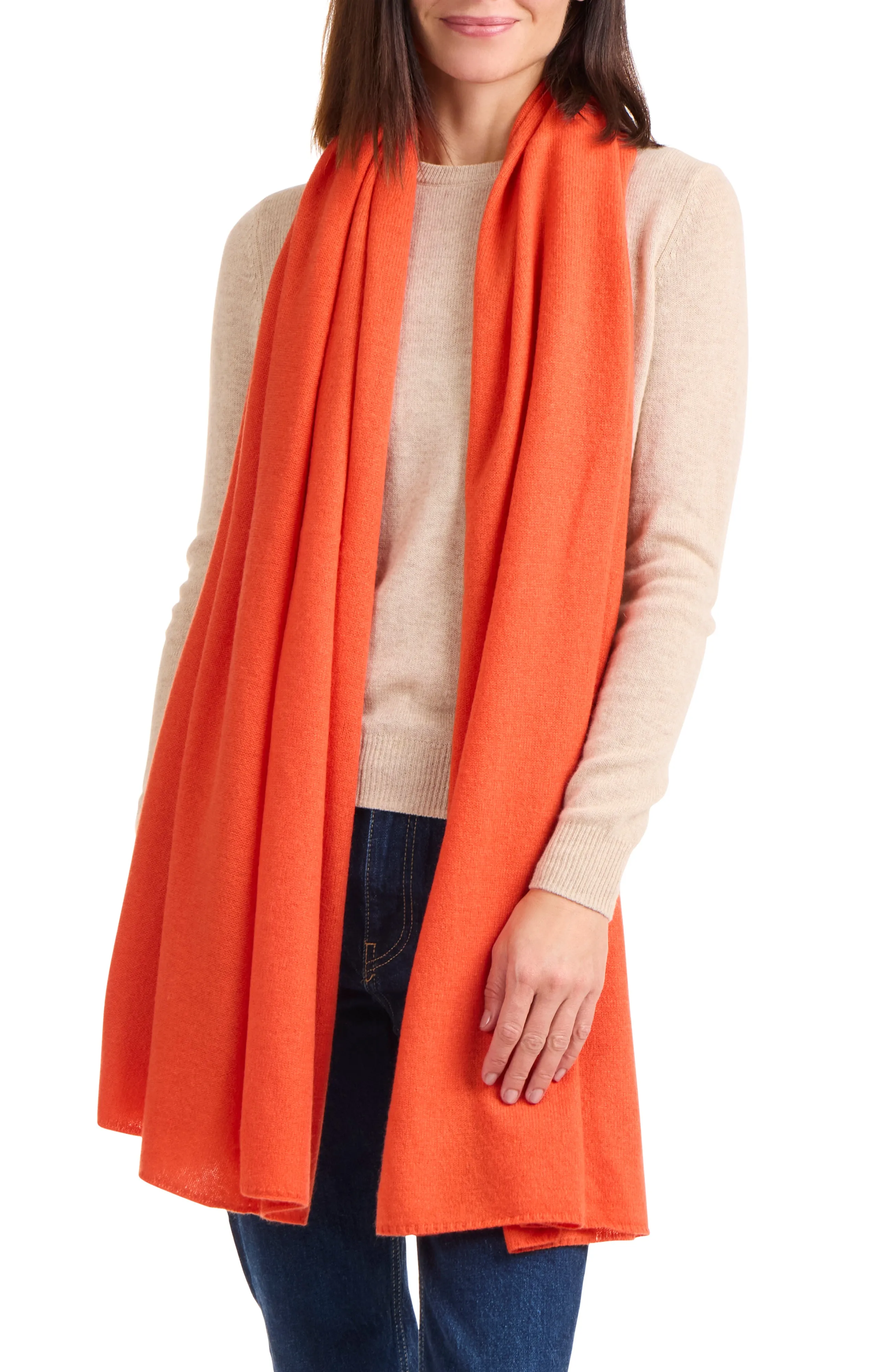 CASHMERE JERSEY TRAVEL WRAP