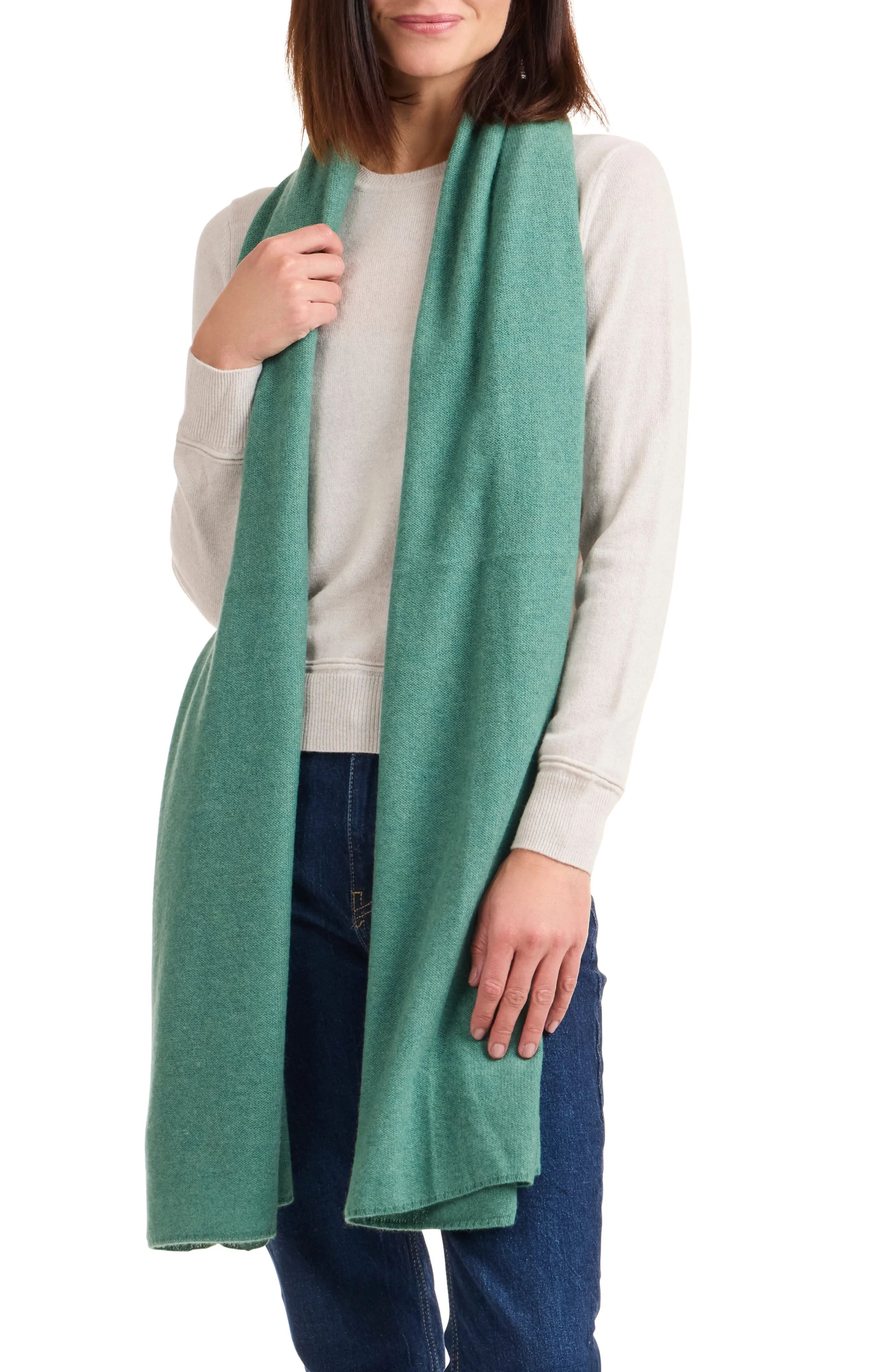 CASHMERE JERSEY TRAVEL WRAP