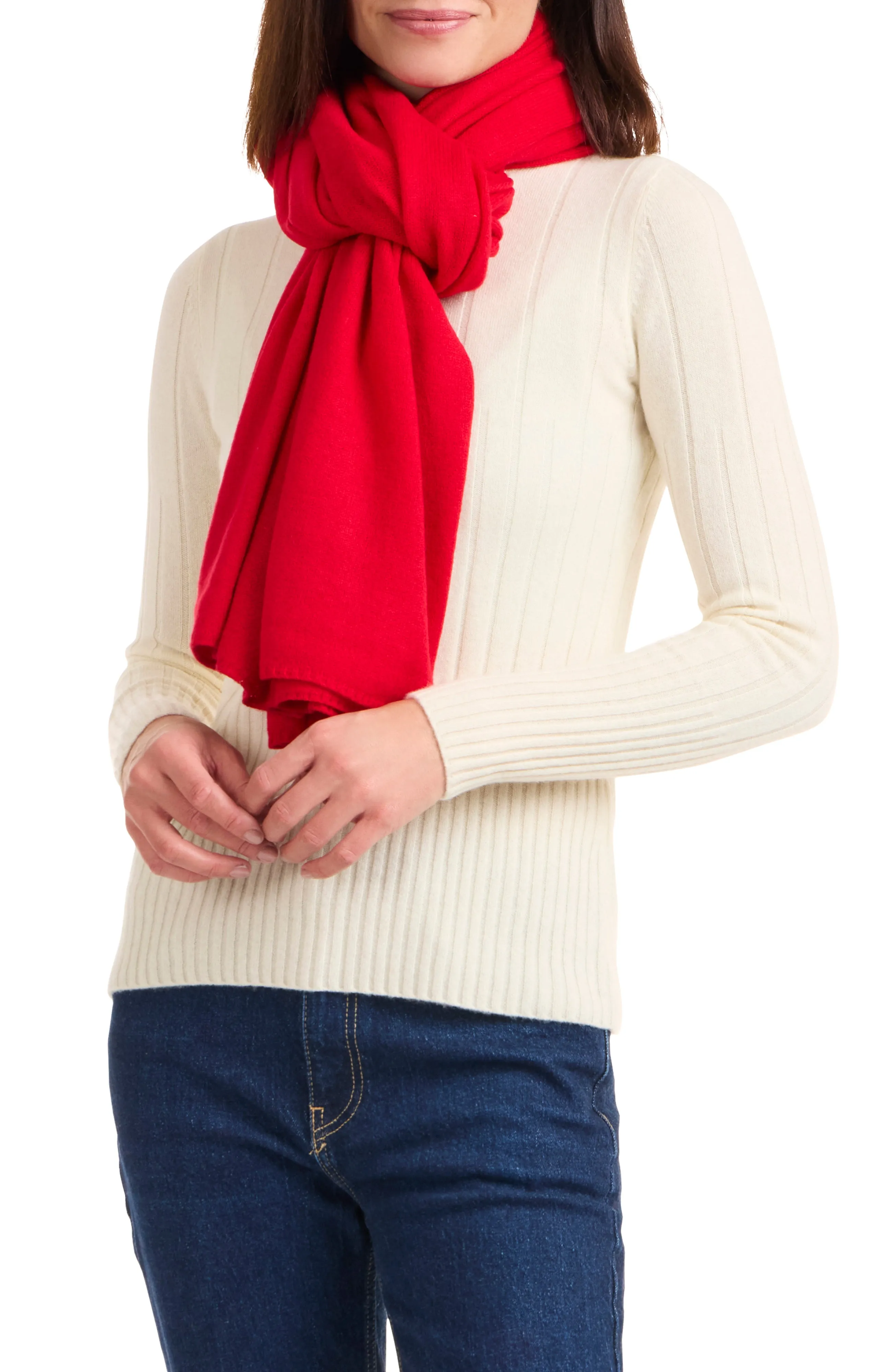 CASHMERE JERSEY TRAVEL WRAP