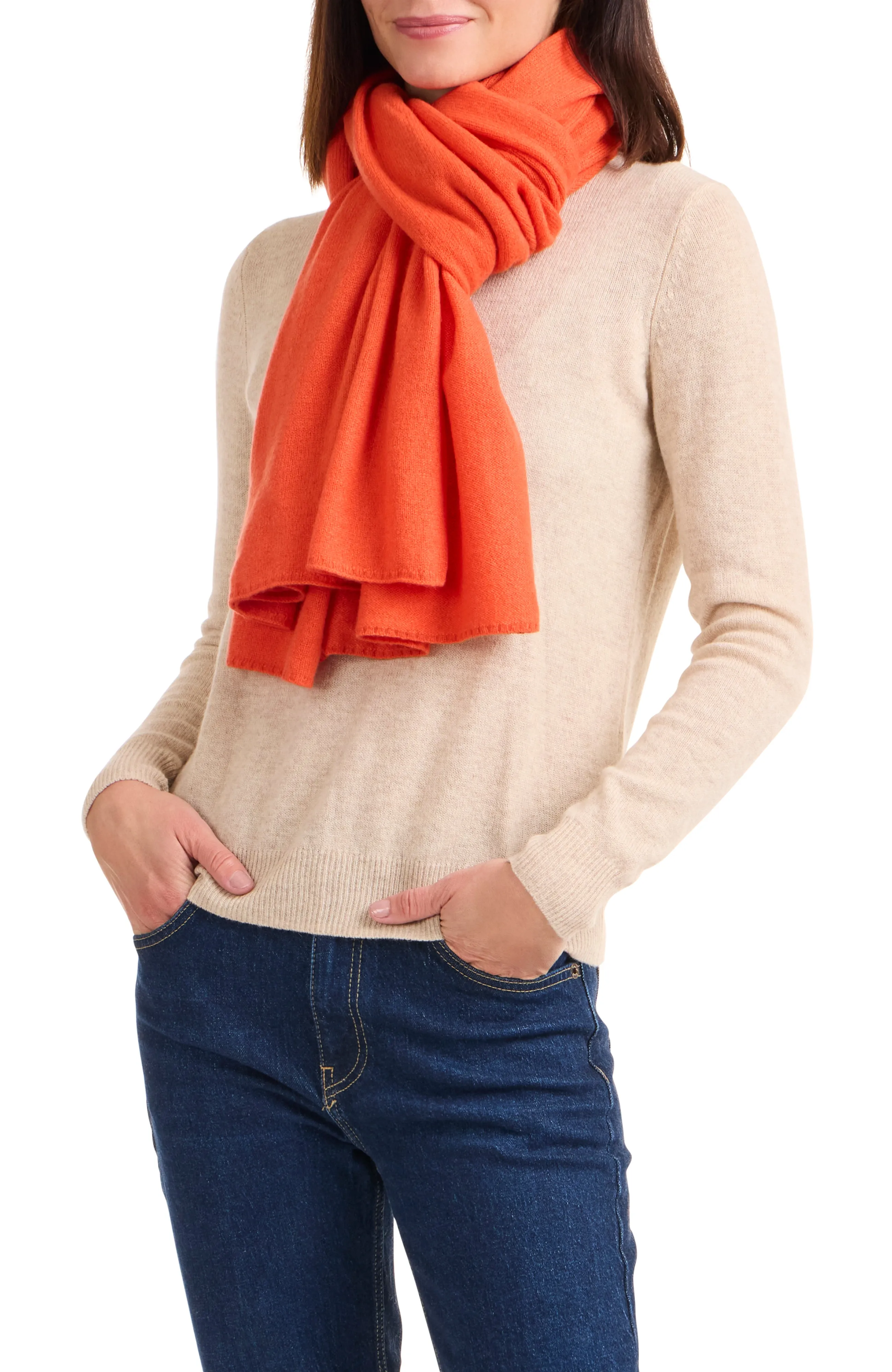 CASHMERE JERSEY TRAVEL WRAP