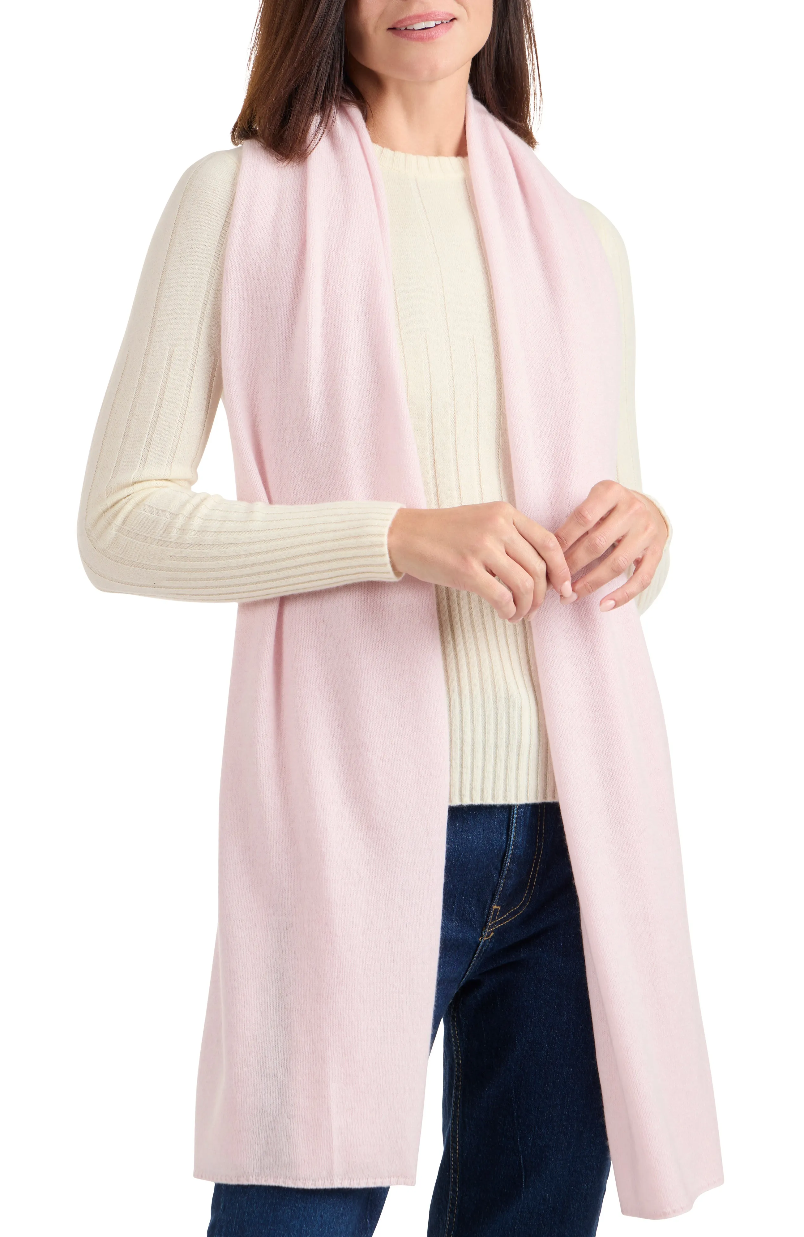 CASHMERE JERSEY TRAVEL WRAP