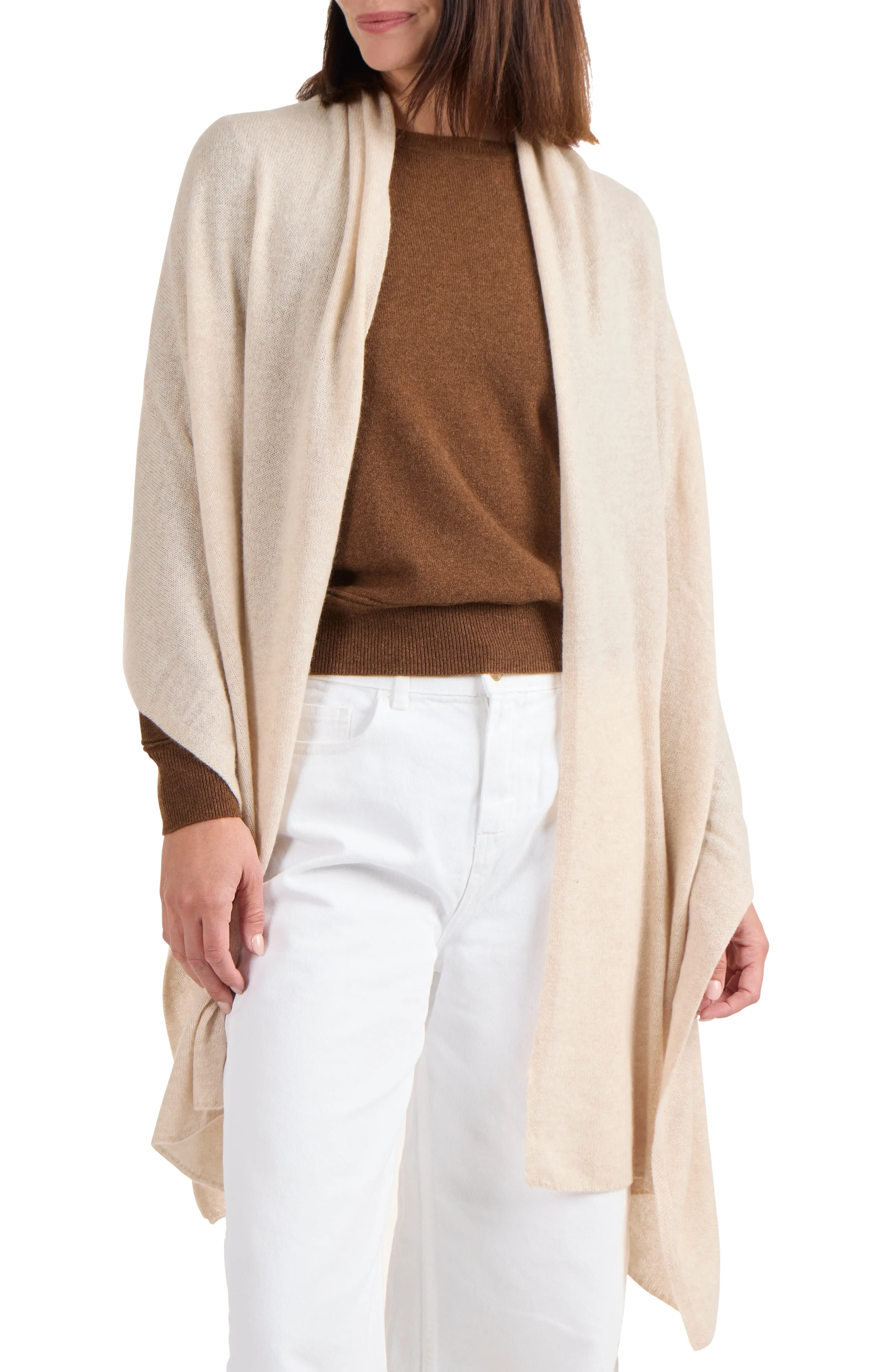 CASHMERE JERSEY TRAVEL WRAP