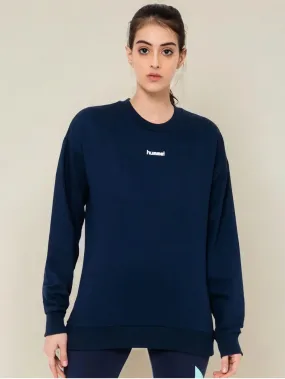 Casoi Women Navy Blue Sweatshirt