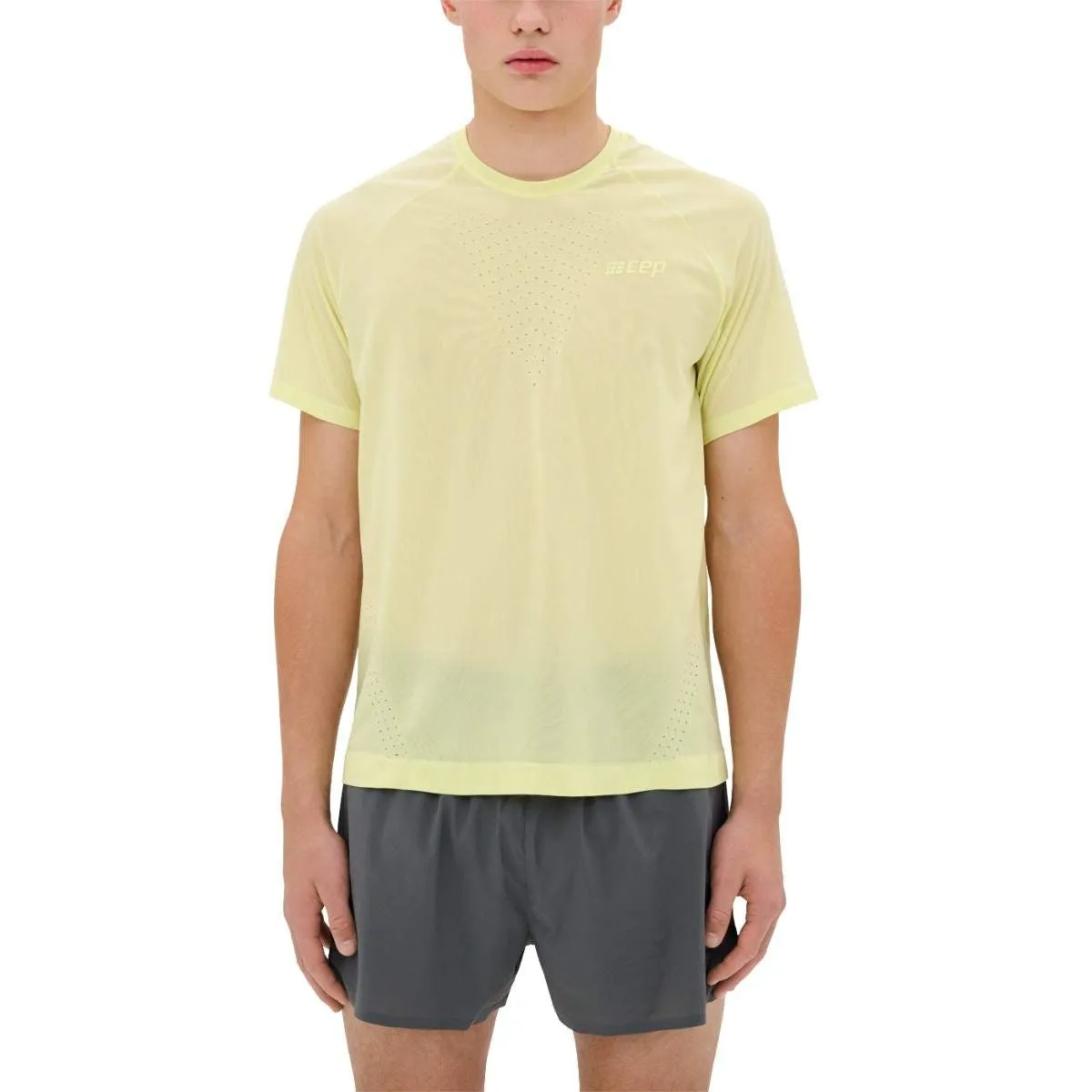 CEP Men's Ultralight Seamless Shirt Short Sleeve v2 - Lime