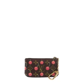 Cerises Monogram Canvas Key Pouch