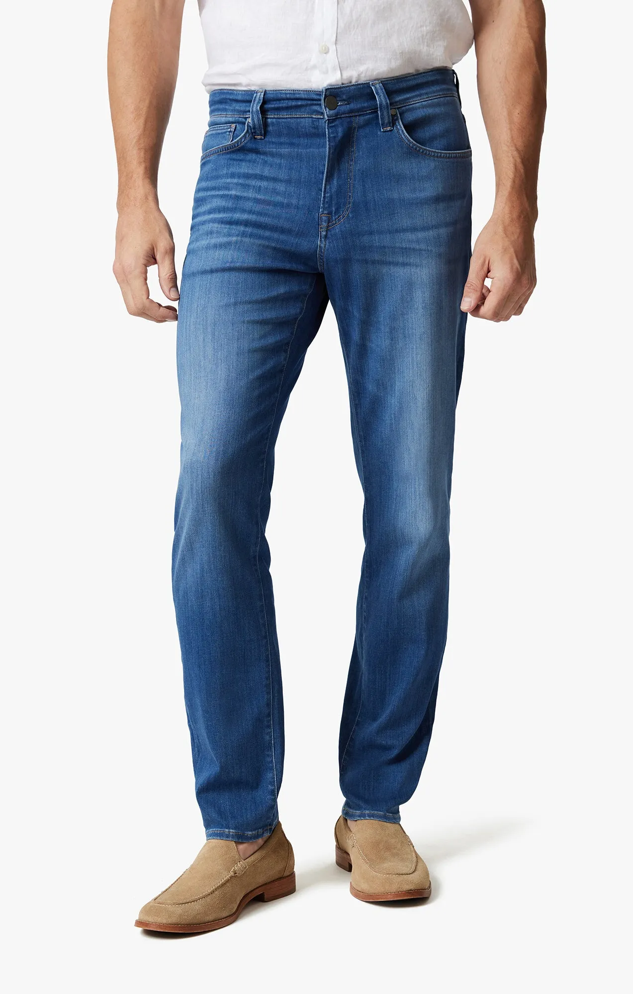 Champ Athletic Fit Jeans In Sky Refined