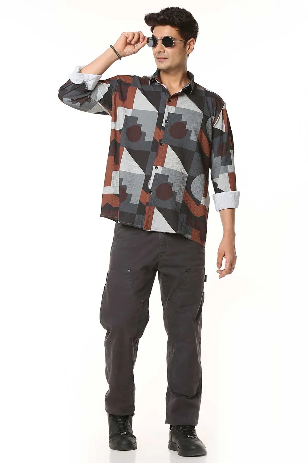 Chandigarh Matrix | Luxury Popcorn Material I Men Shirt