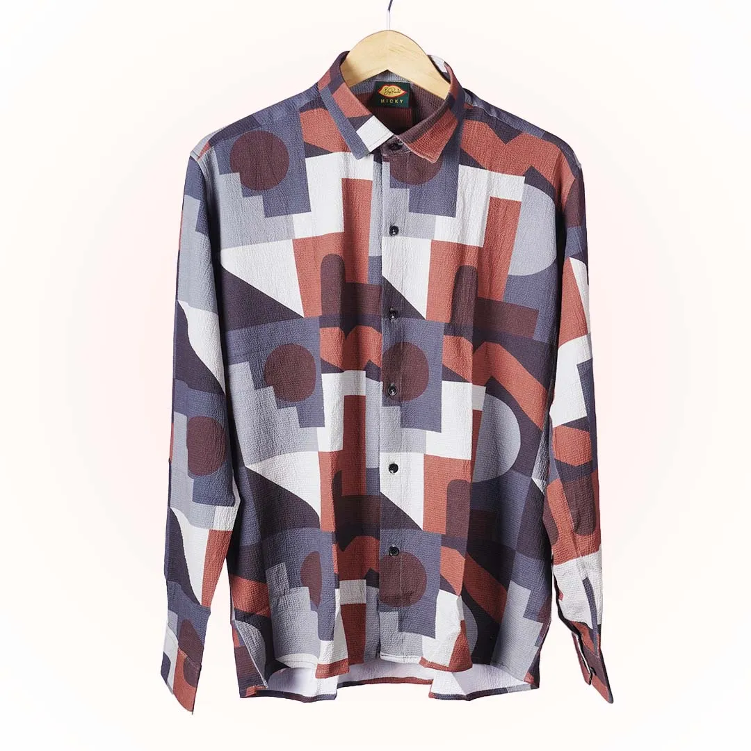 Chandigarh Matrix | Luxury Popcorn Material I Men Shirt