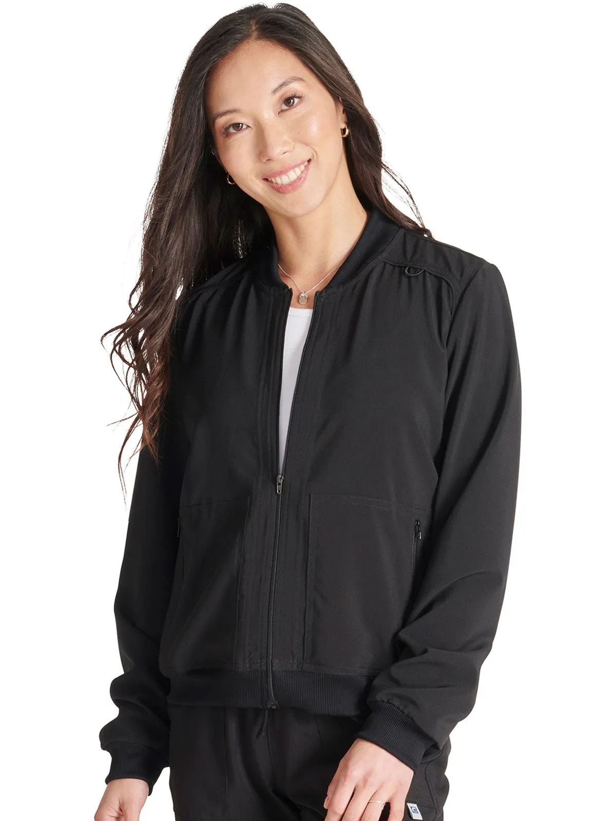 Cherokee - Women's Zip Front Bomber Jacket