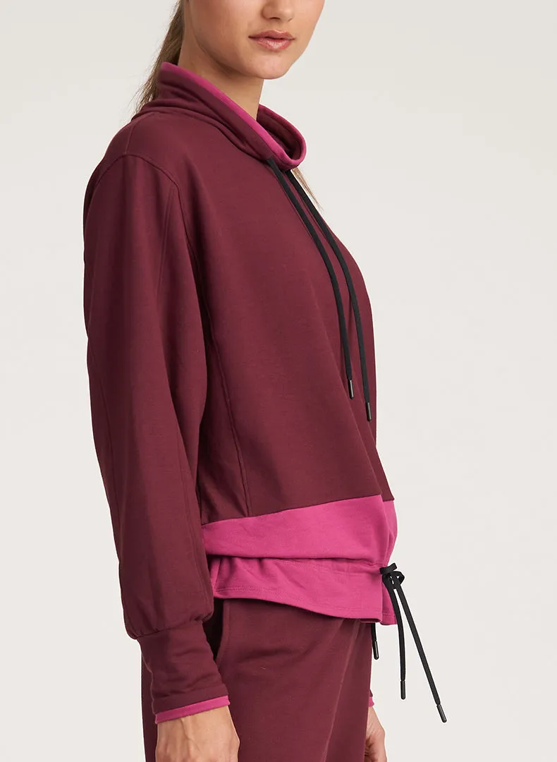 Color Block Funnel Neck - FINAL SALE