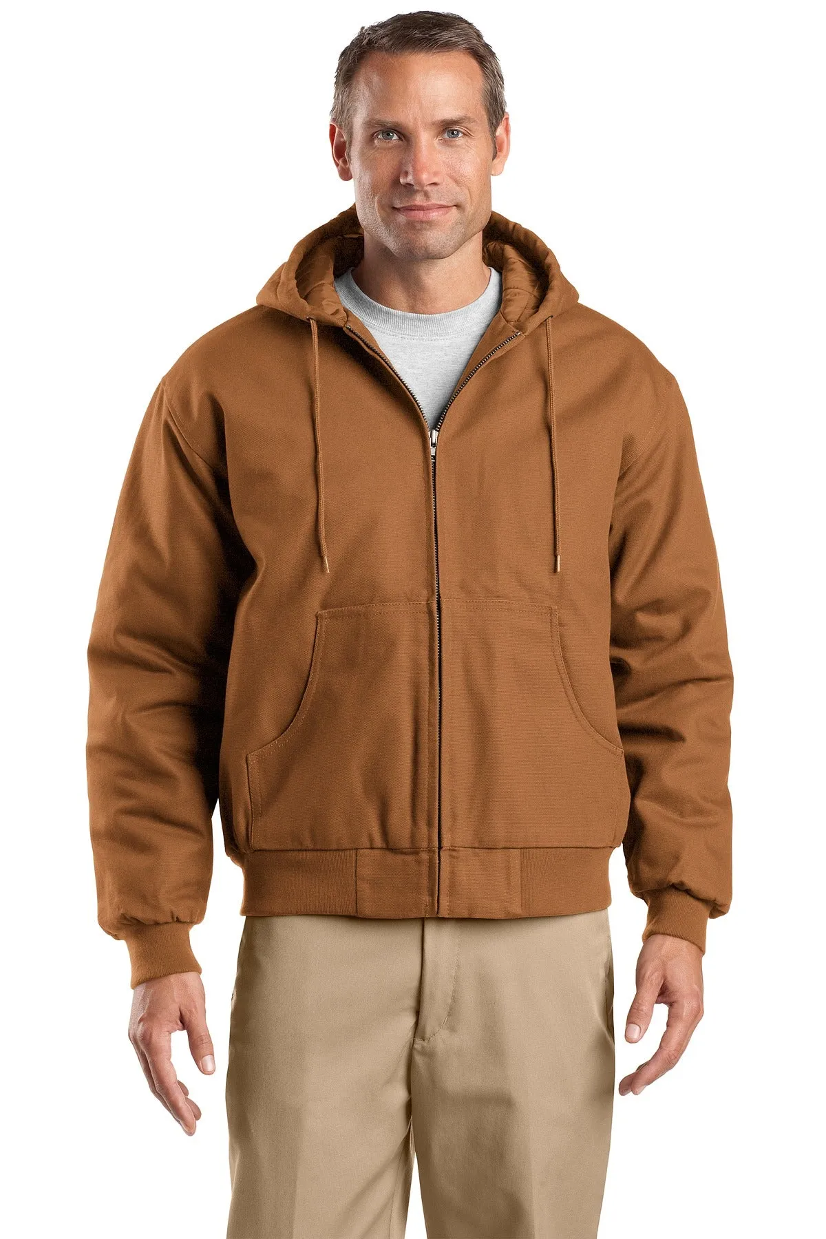 CornerStone Tall Duck Cloth Hooded Work Jacket. TLJ763H