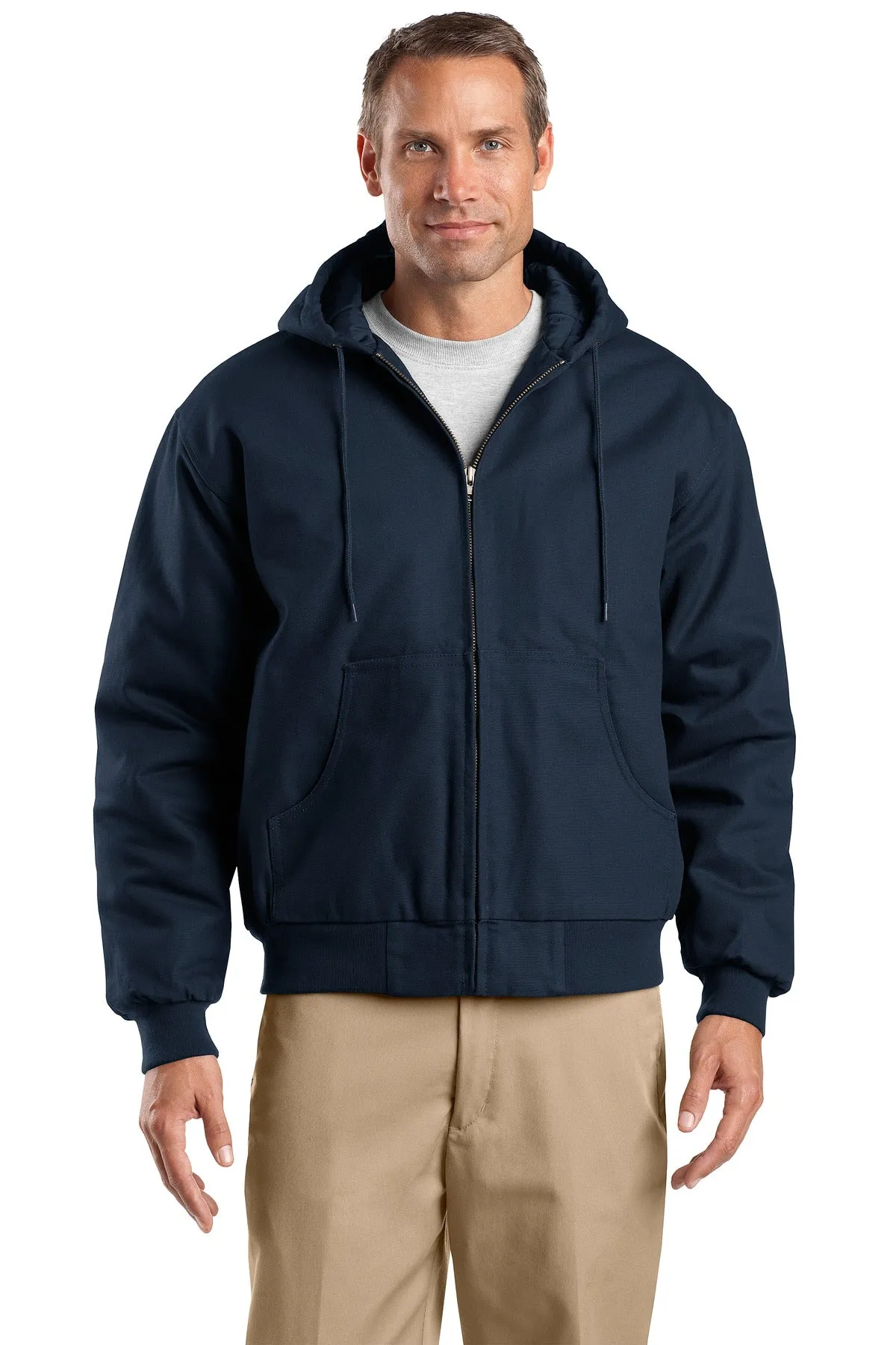 CornerStone Tall Duck Cloth Hooded Work Jacket. TLJ763H