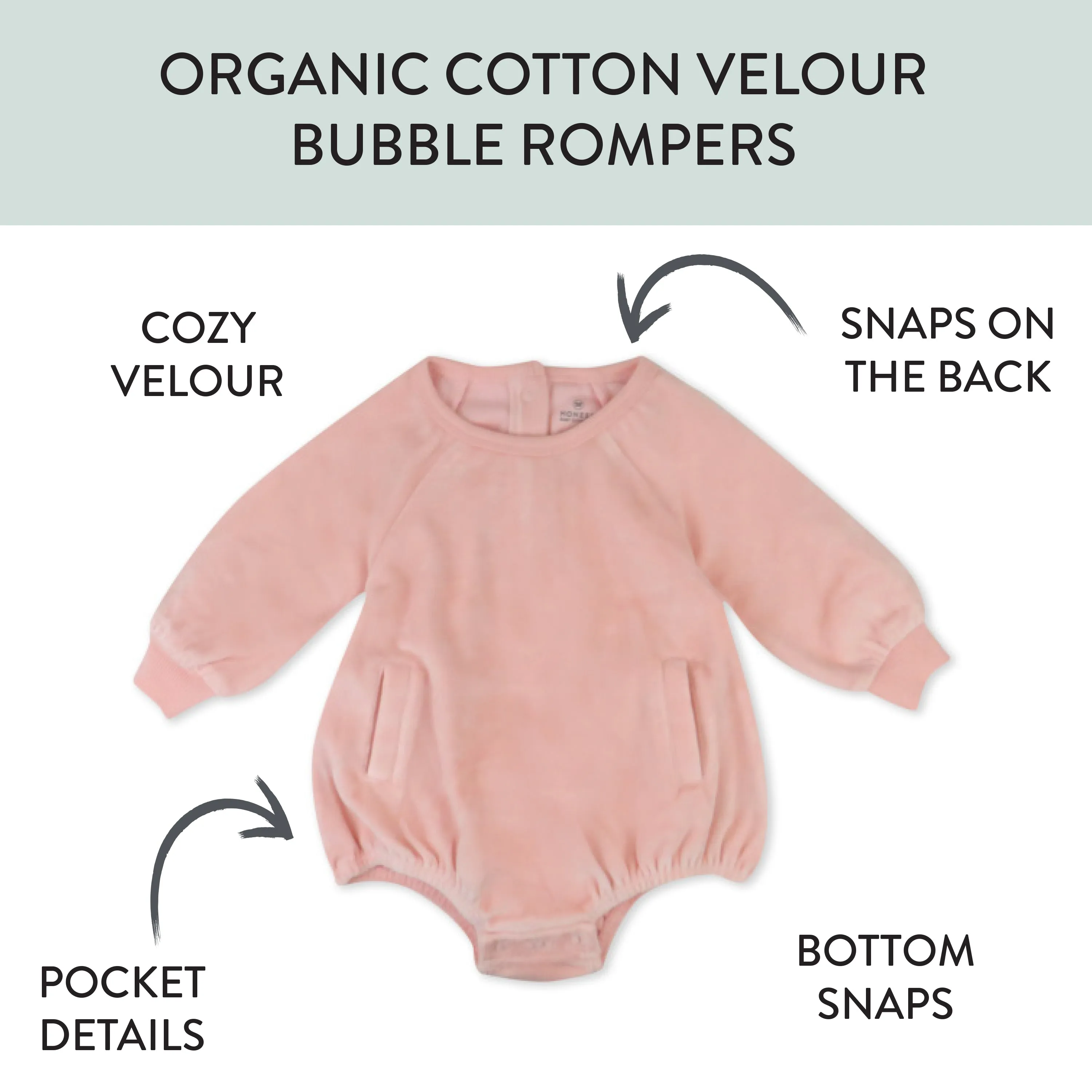 Cozy Velour Bubble Romper