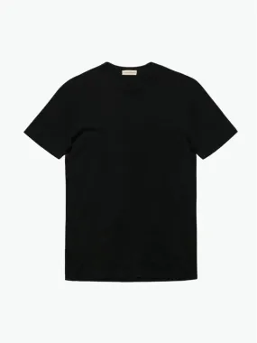 Crewneck Cotton Tailor Fit T-shirt Black