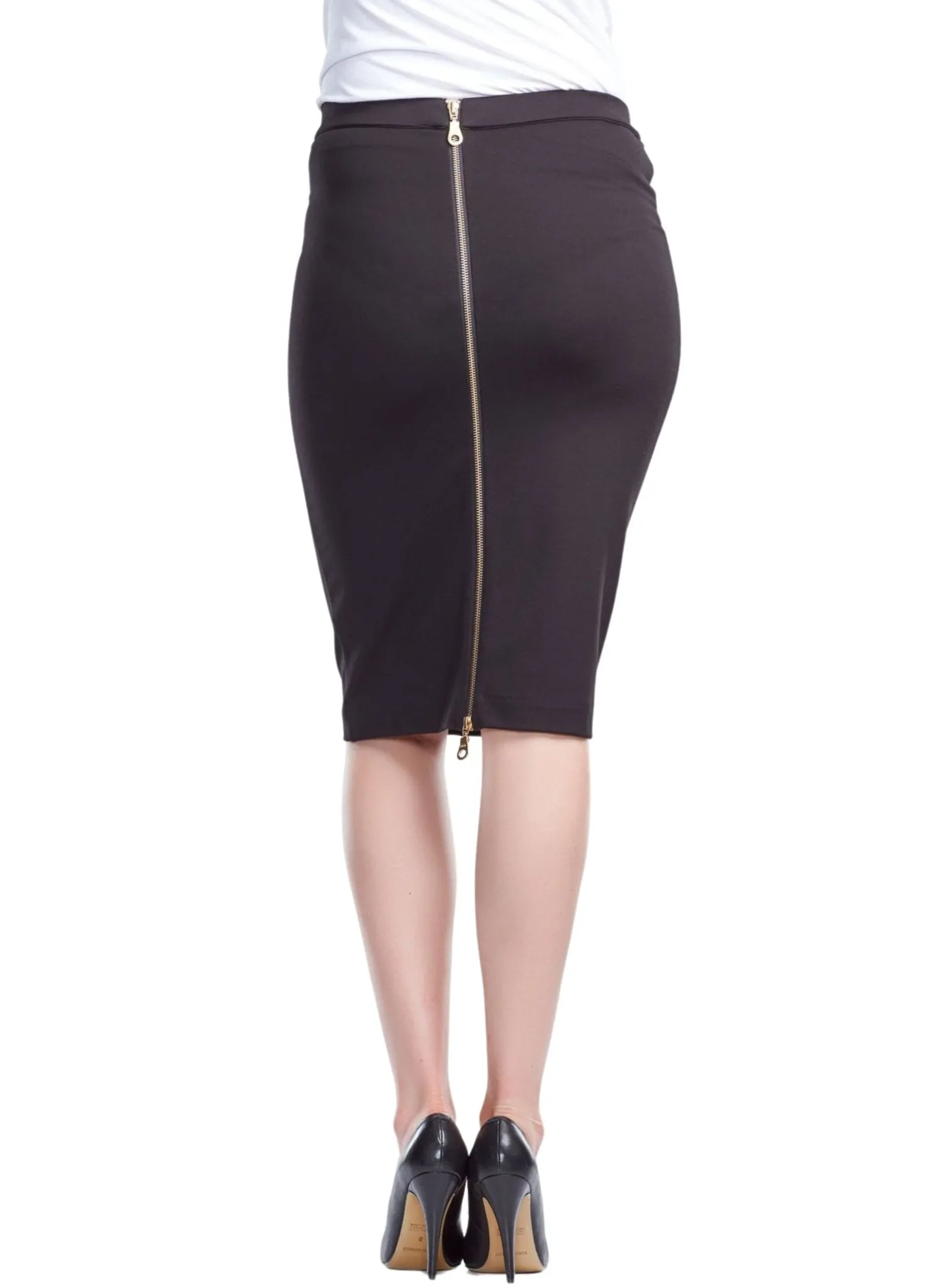 Cruz Zip Maternity Skirt