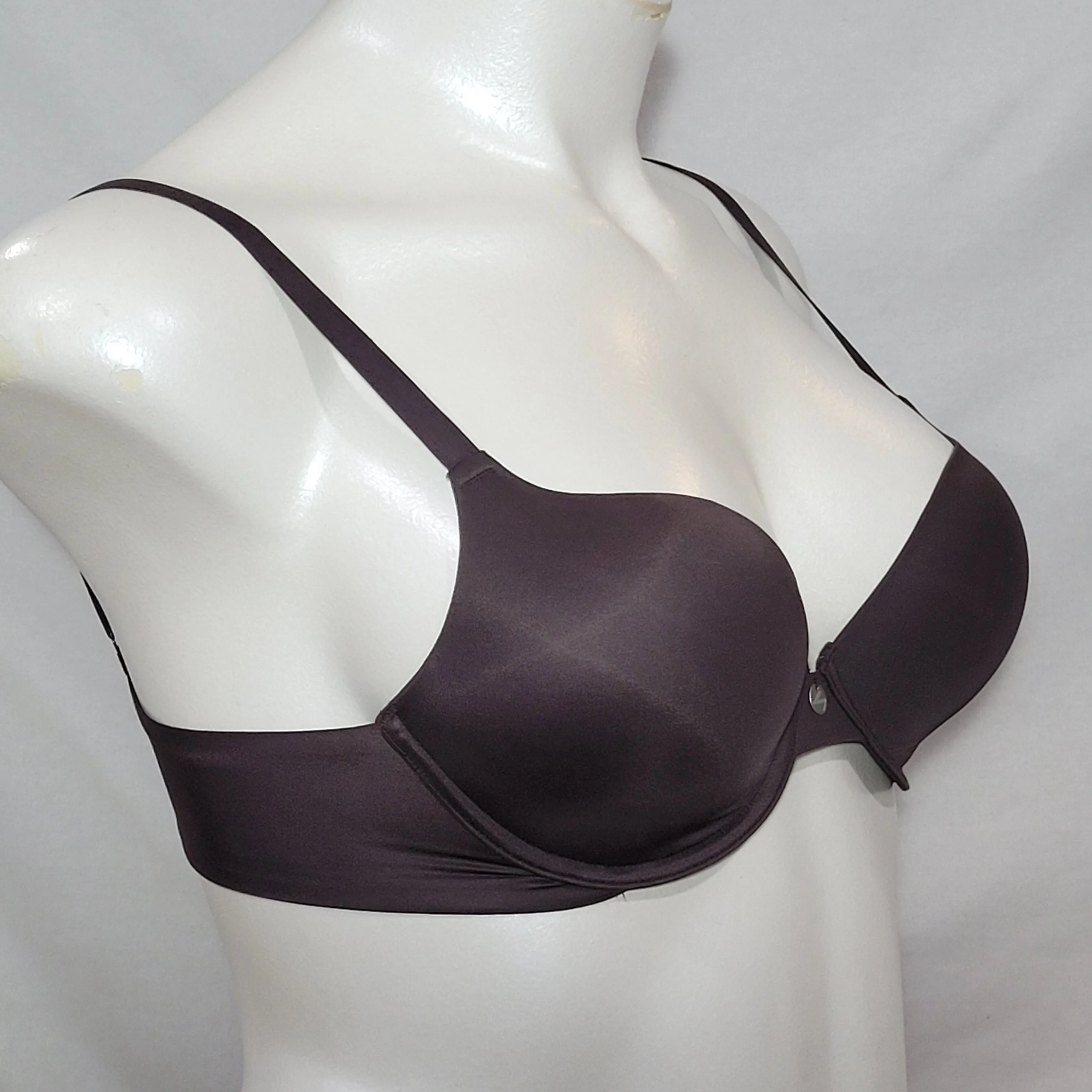 DKNY 453266 Simply Perfect Demi Underwire Bra 36C Revolver Gray NWT