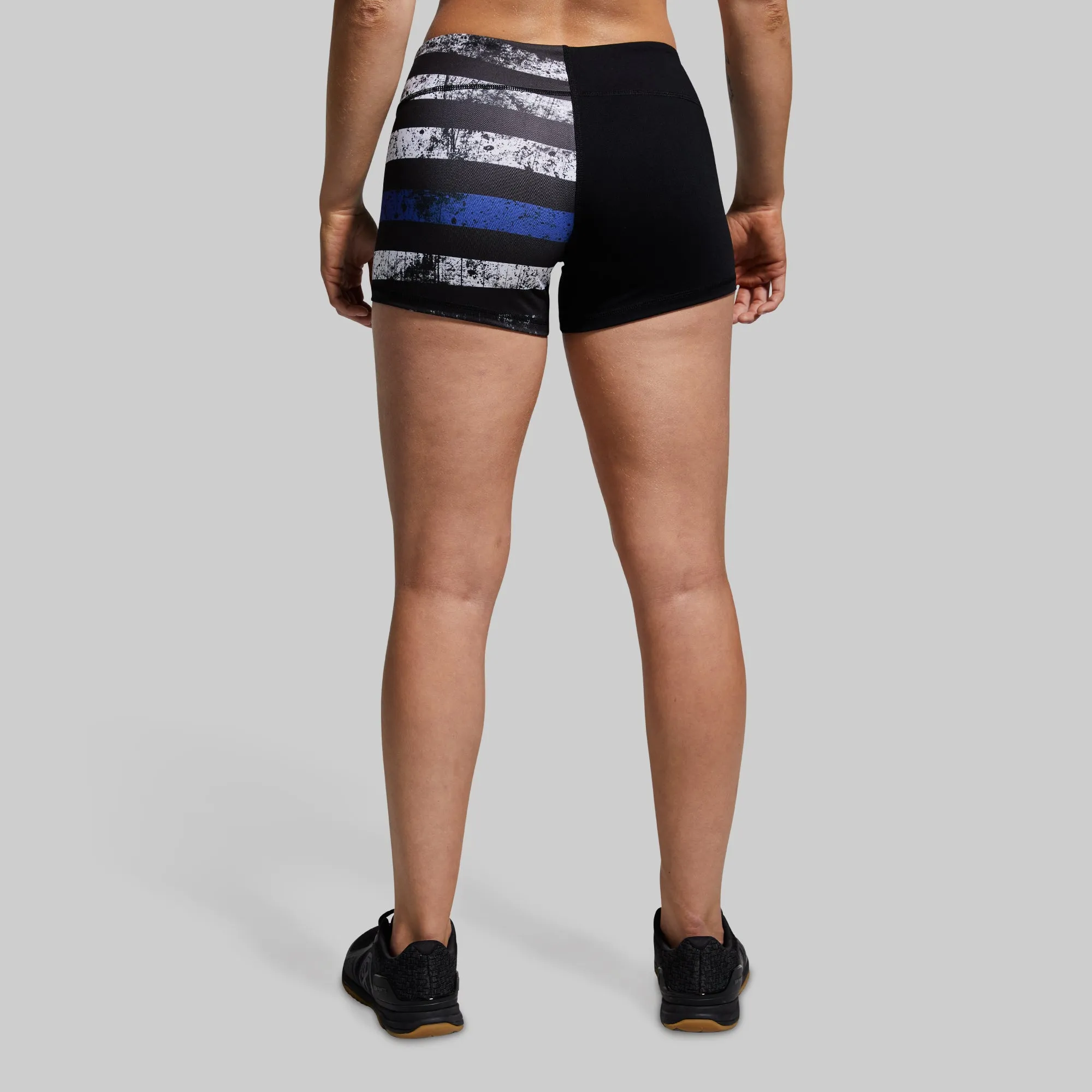 Double Take Booty Short (Thin Blue Line)