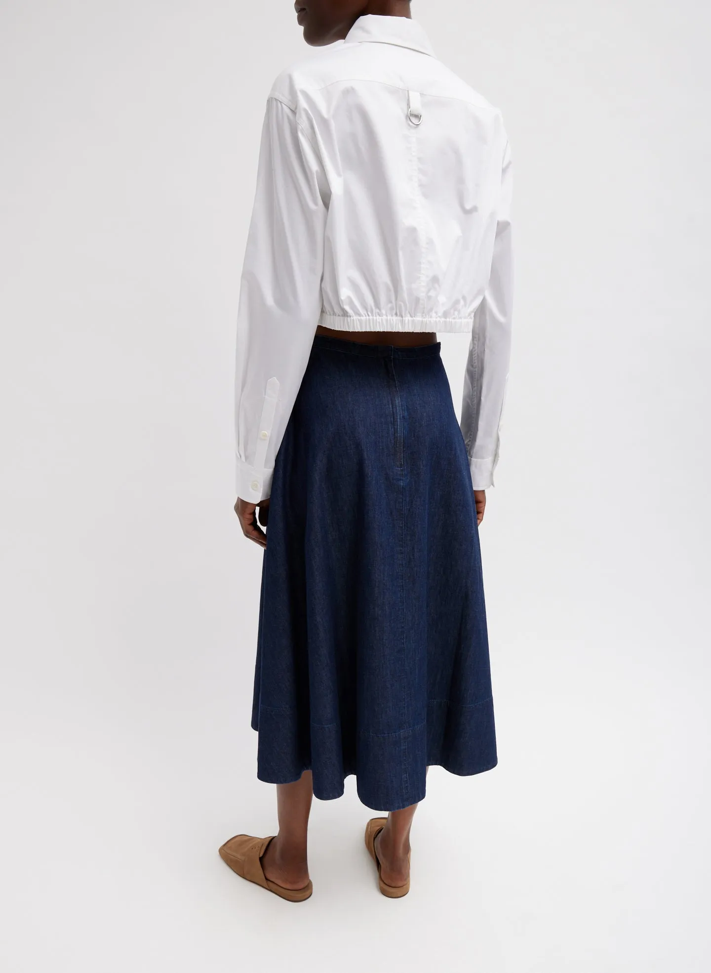 Eco Poplin Cropped Shirt