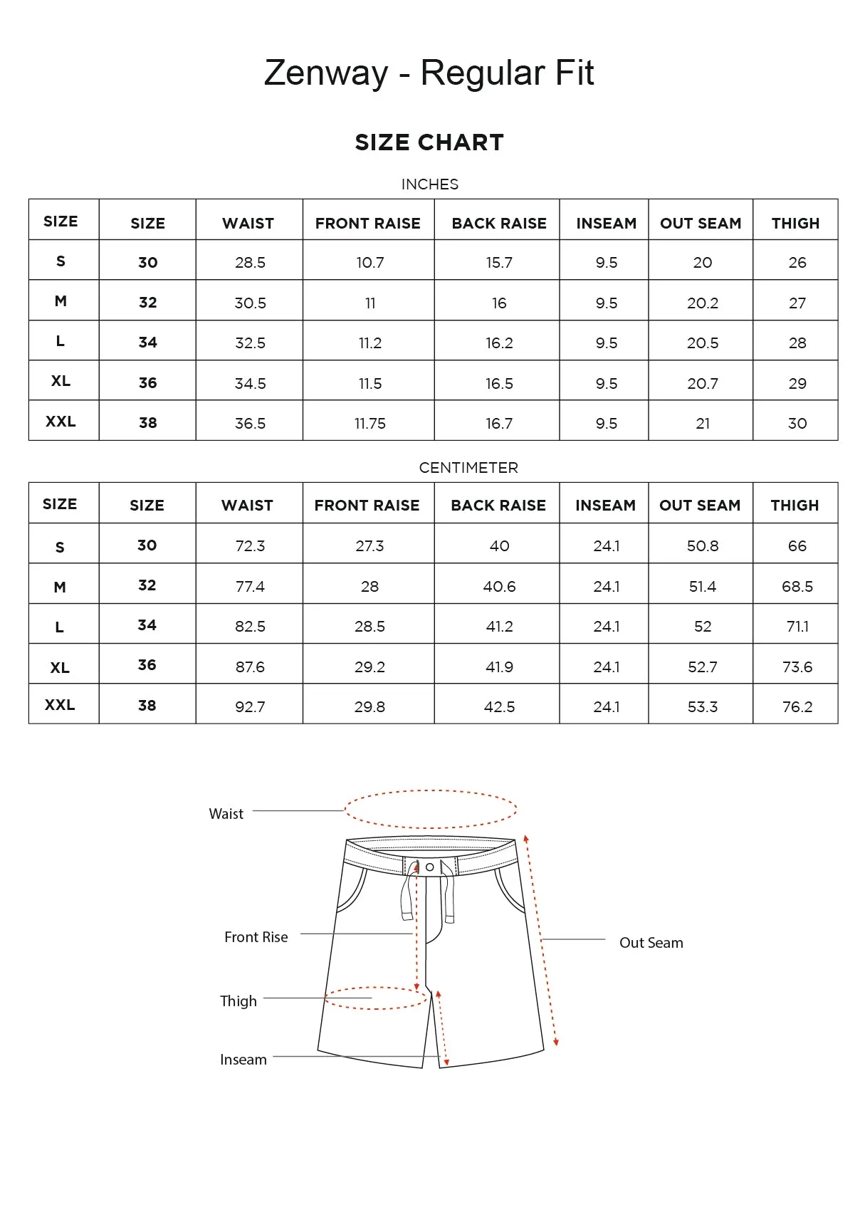 Elasticated Waist with Drawstring Cotton White Shorts - Zenway