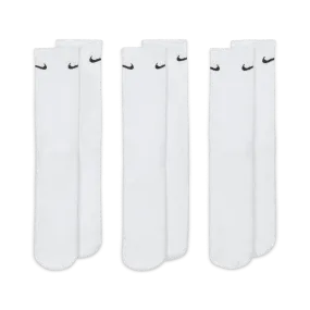 Everyday Cushioned Training Crew Socks (3 Pairs) 'White/Black'