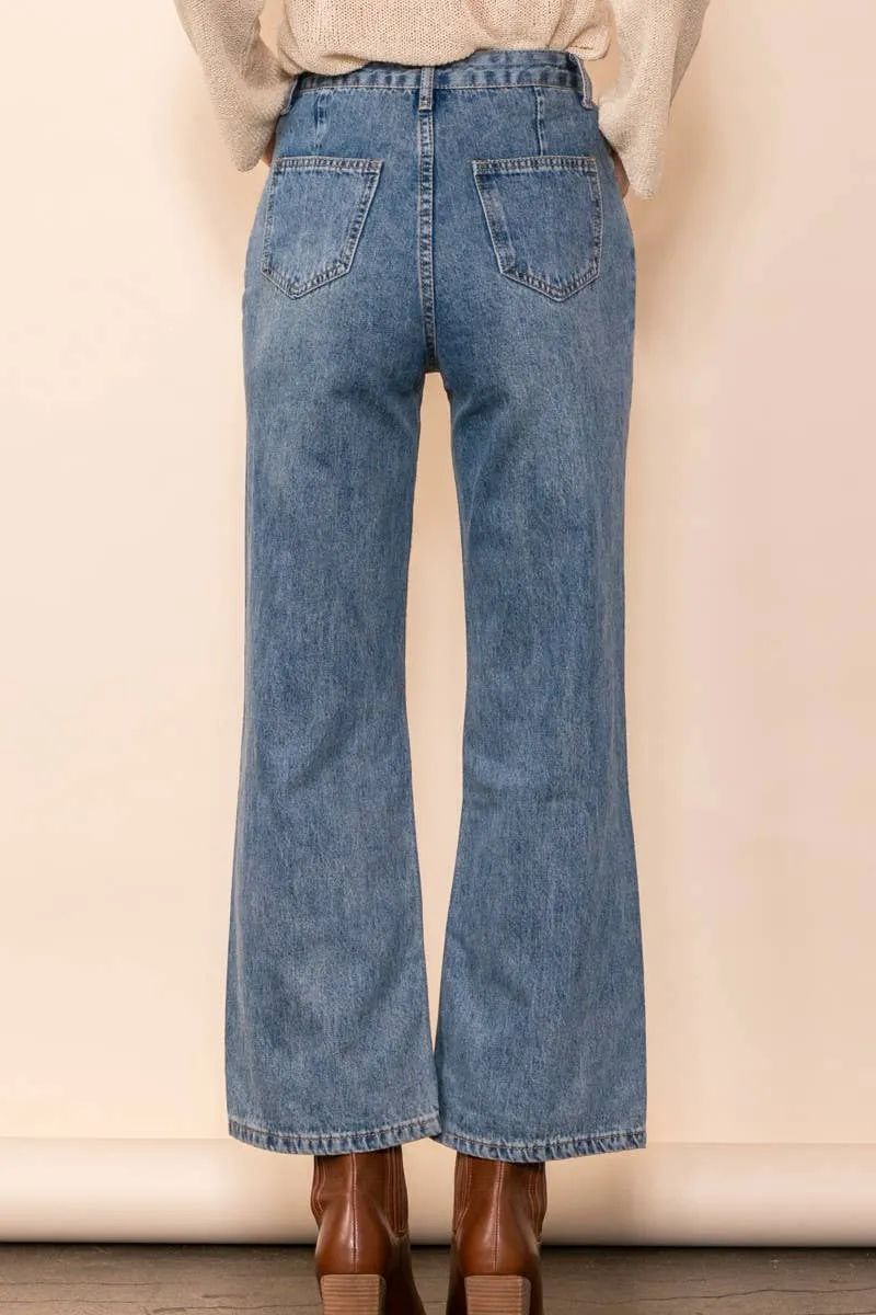 Frankie Front Pocket Flared Jeans