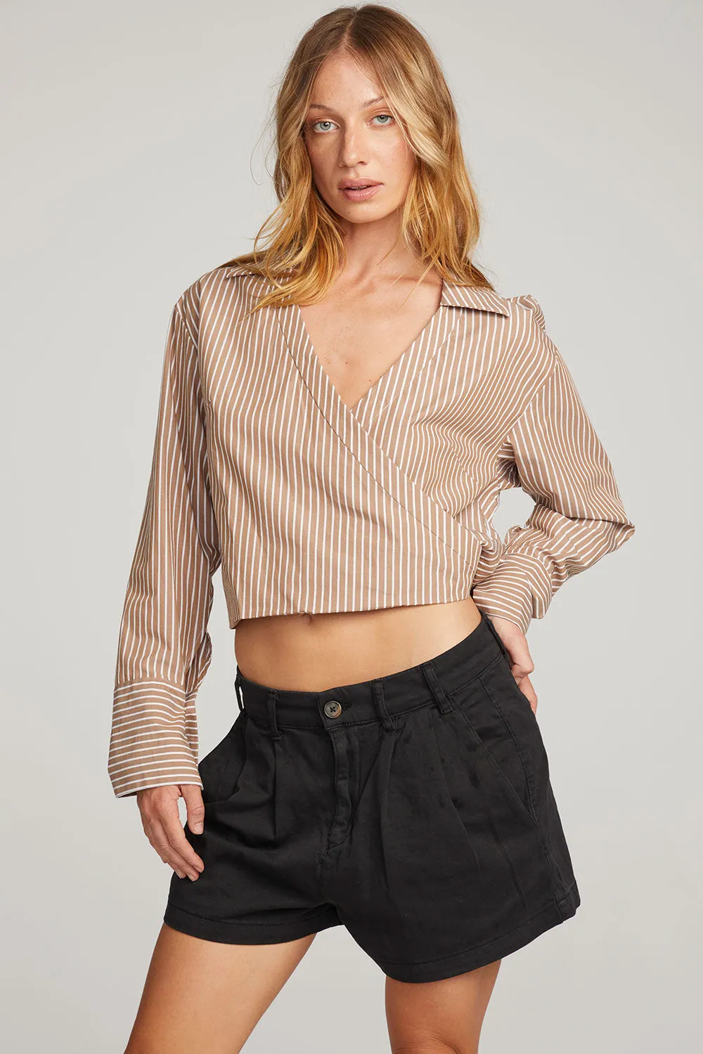 Haley Whiskey Stripe Blouse