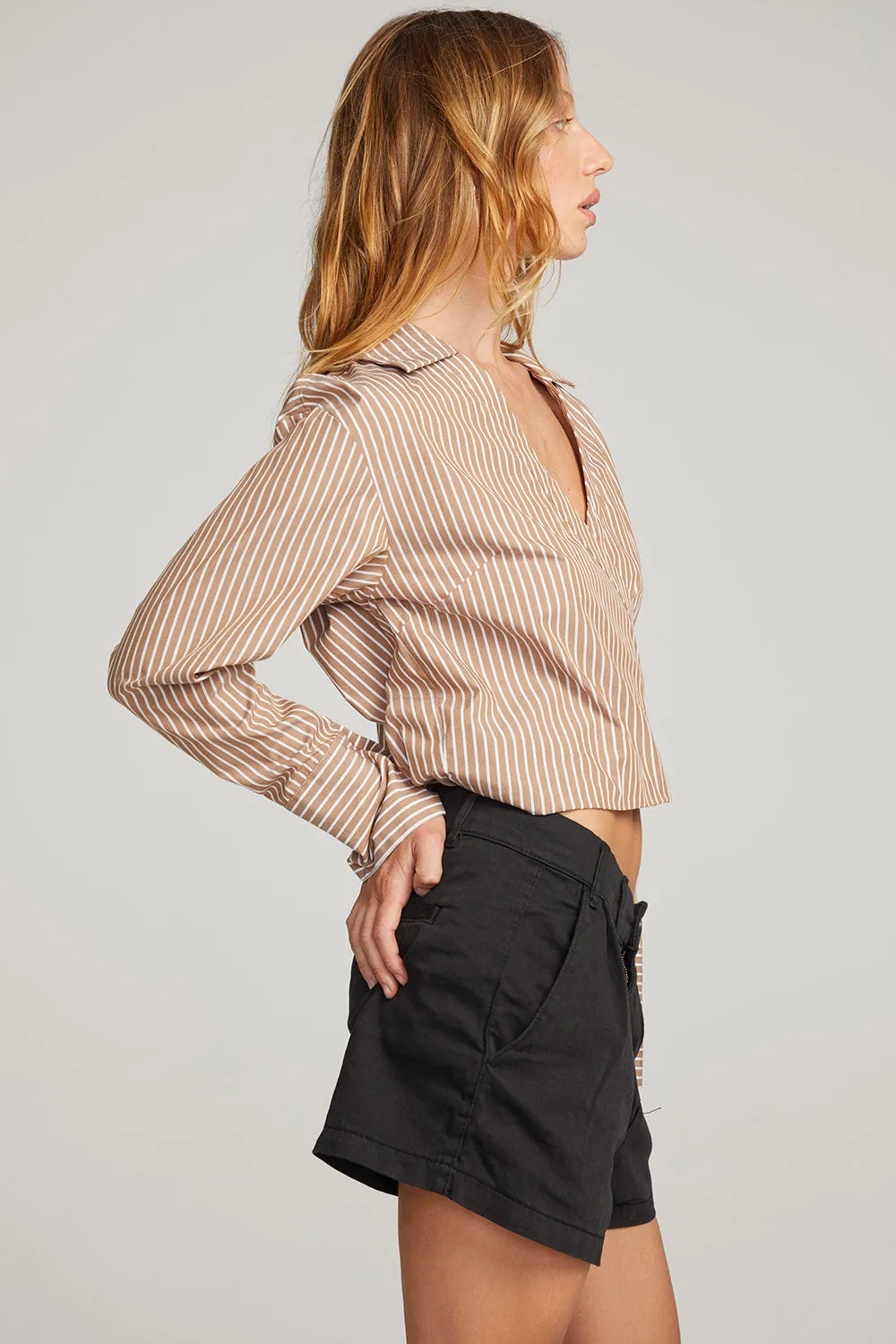 Haley Whiskey Stripe Blouse