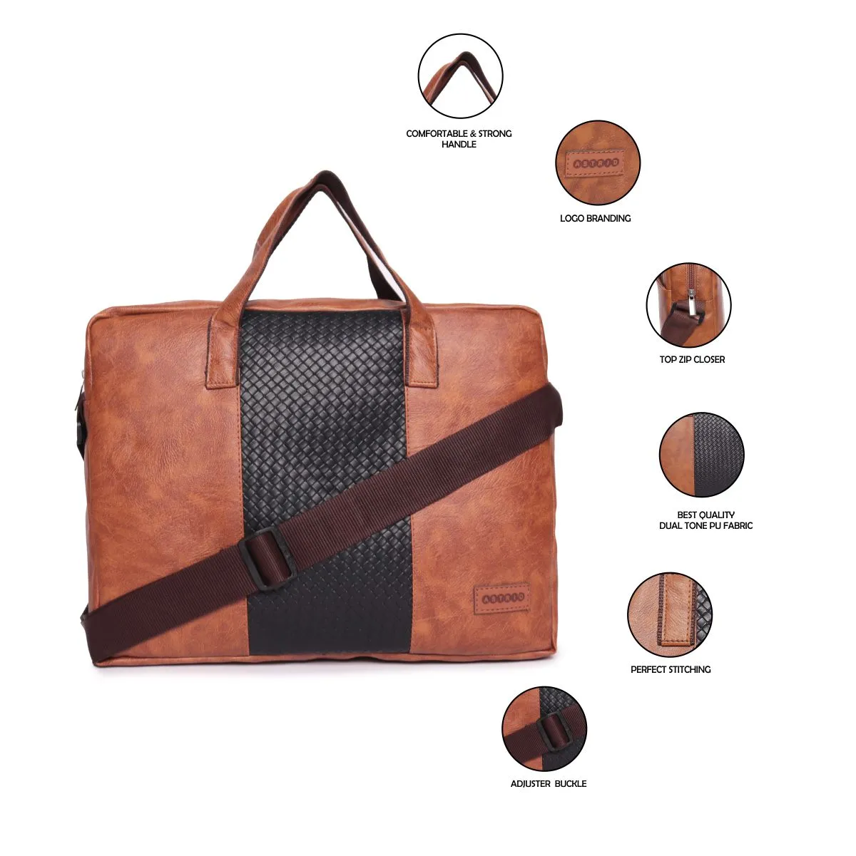 High Quality Pu Laptop Bag