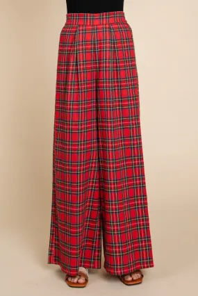 Holiday Perfection Red Plaid Pants