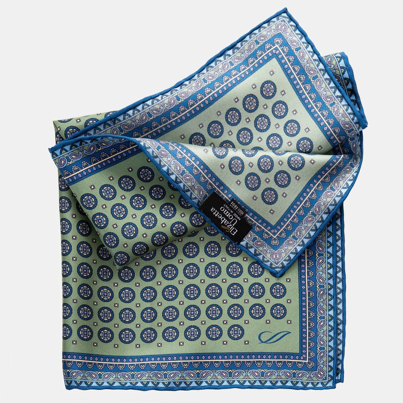 Imola - Silk Pocket Square - Pistachio