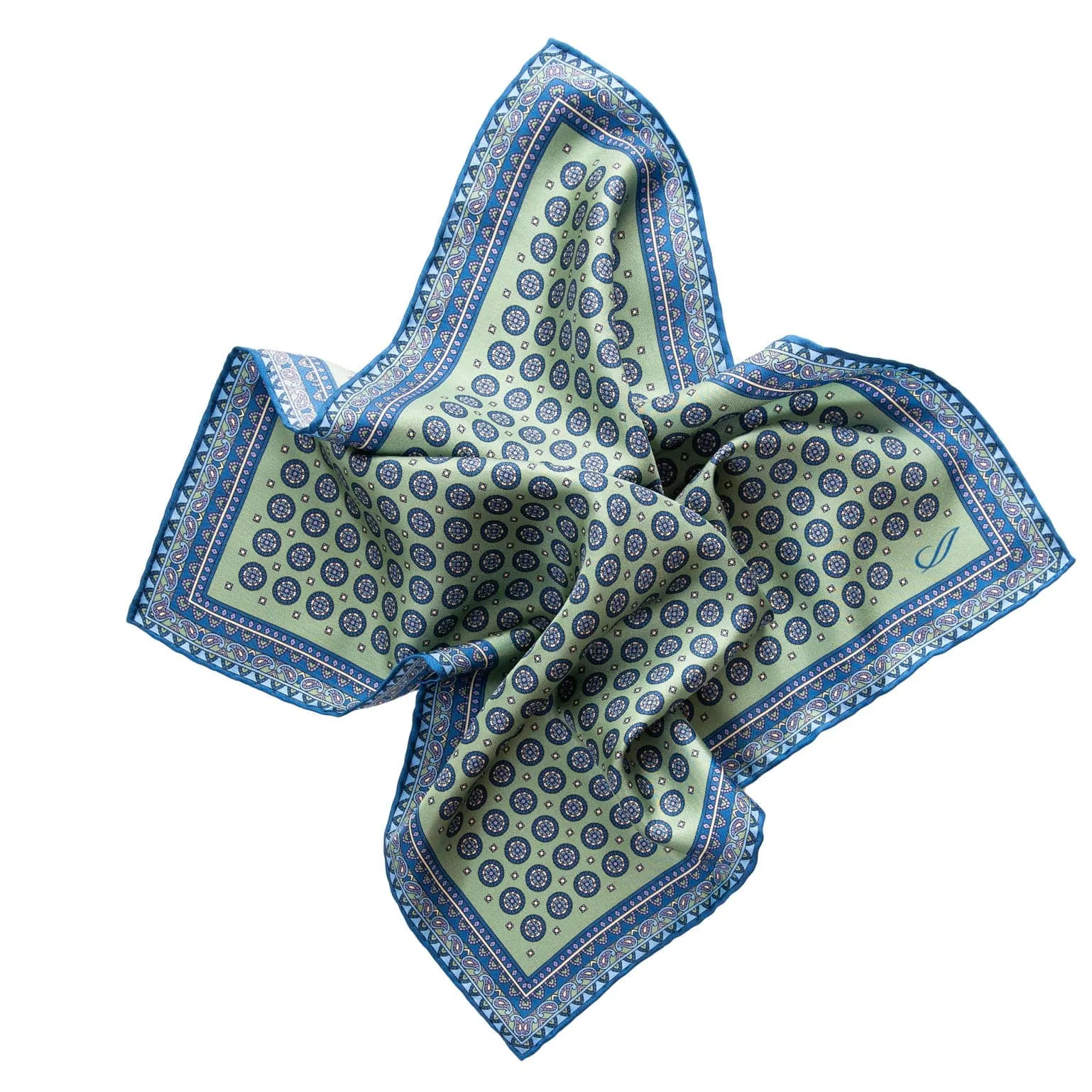 Imola - Silk Pocket Square - Pistachio