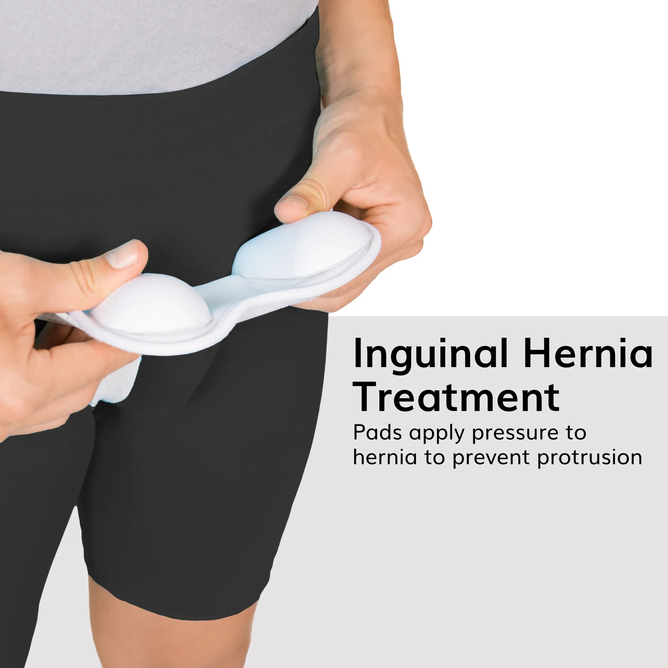 Inguinal Hernia Truss | Groin Support Brace with Adjustable Belt for Scrotal and Femoral Treatment