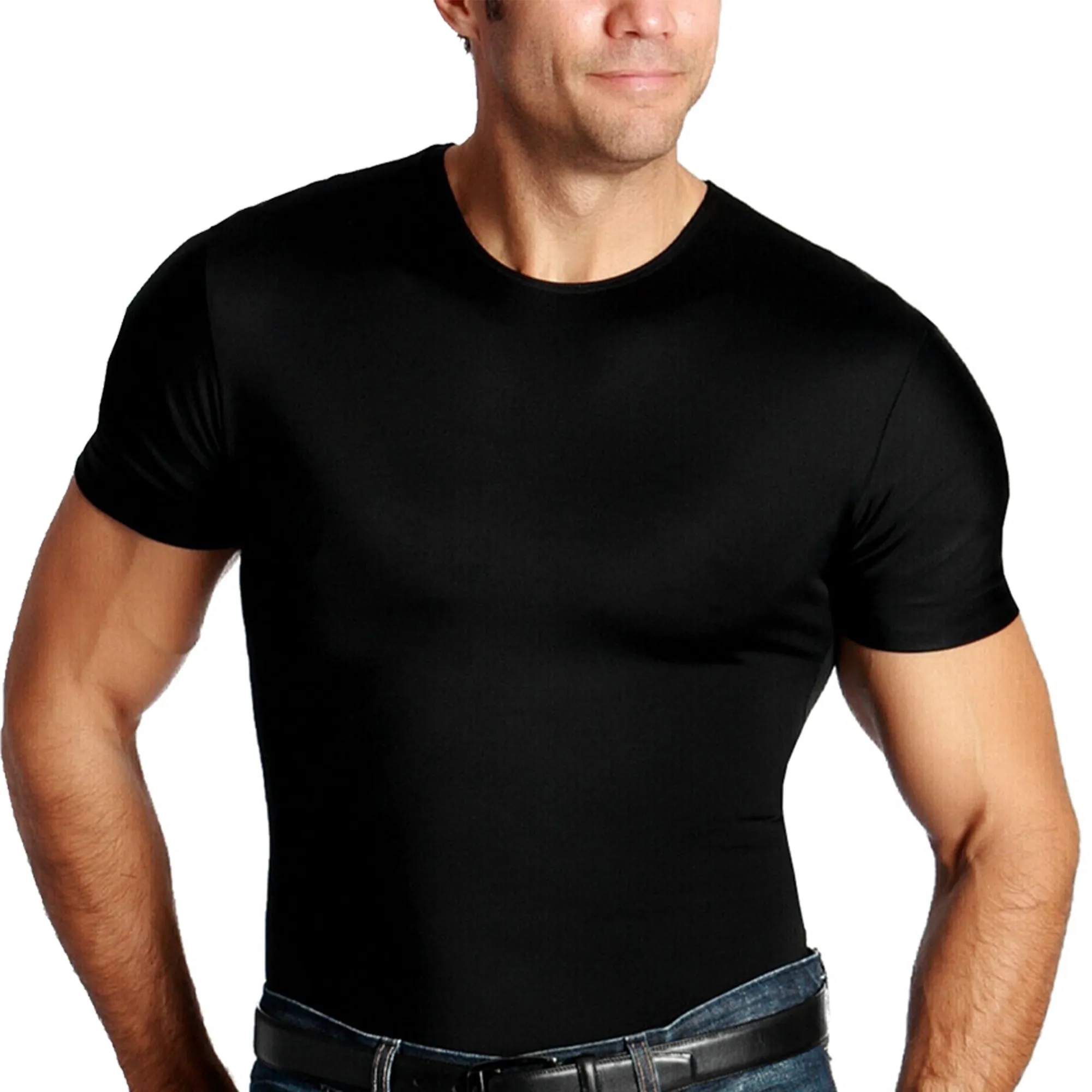 Insta Slim Compression Crew Neck Shirt TS0001