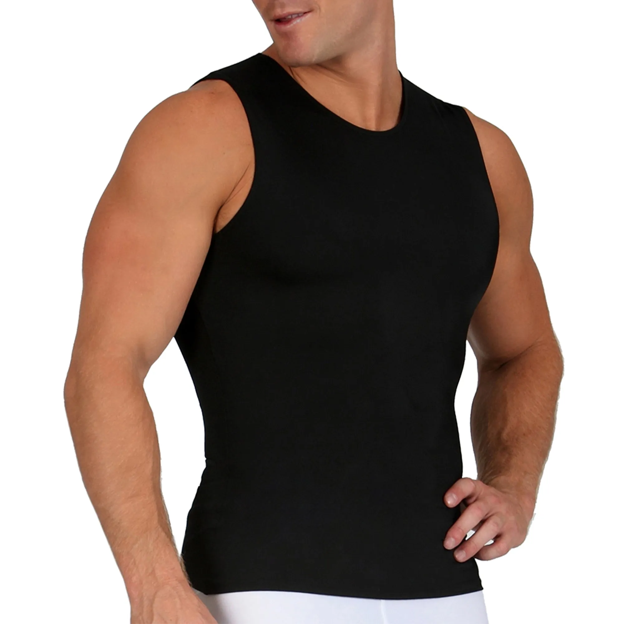 Insta Slim Compression Sleeveless Crew Neck Tank TS00N1