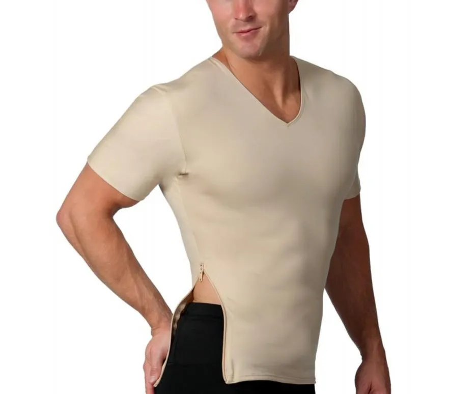 Insta Slim Compression V-Neck with Right Side Zip VS00Z1