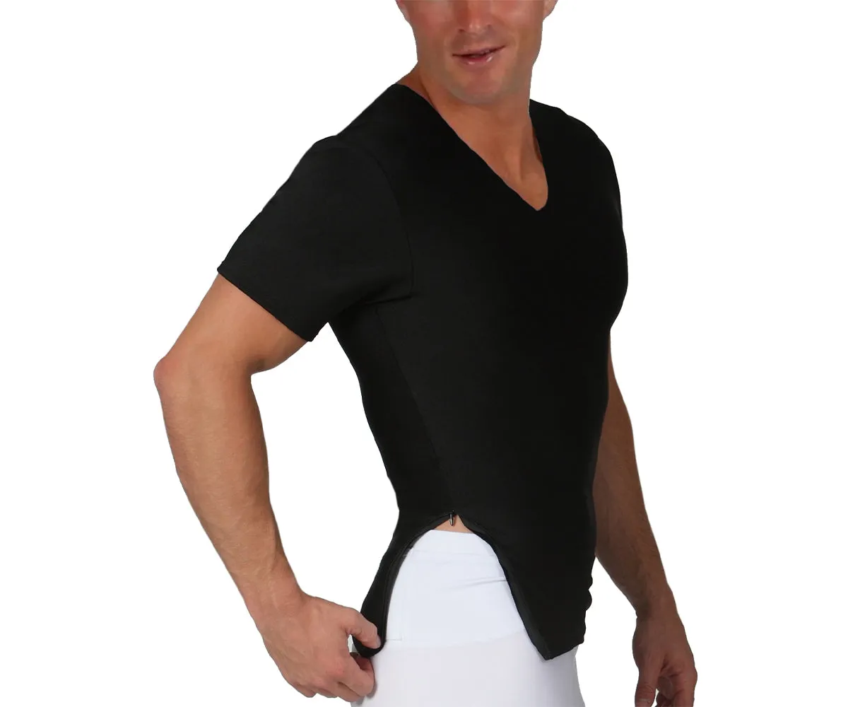 Insta Slim Compression V-Neck with Right Side Zip VS00Z1