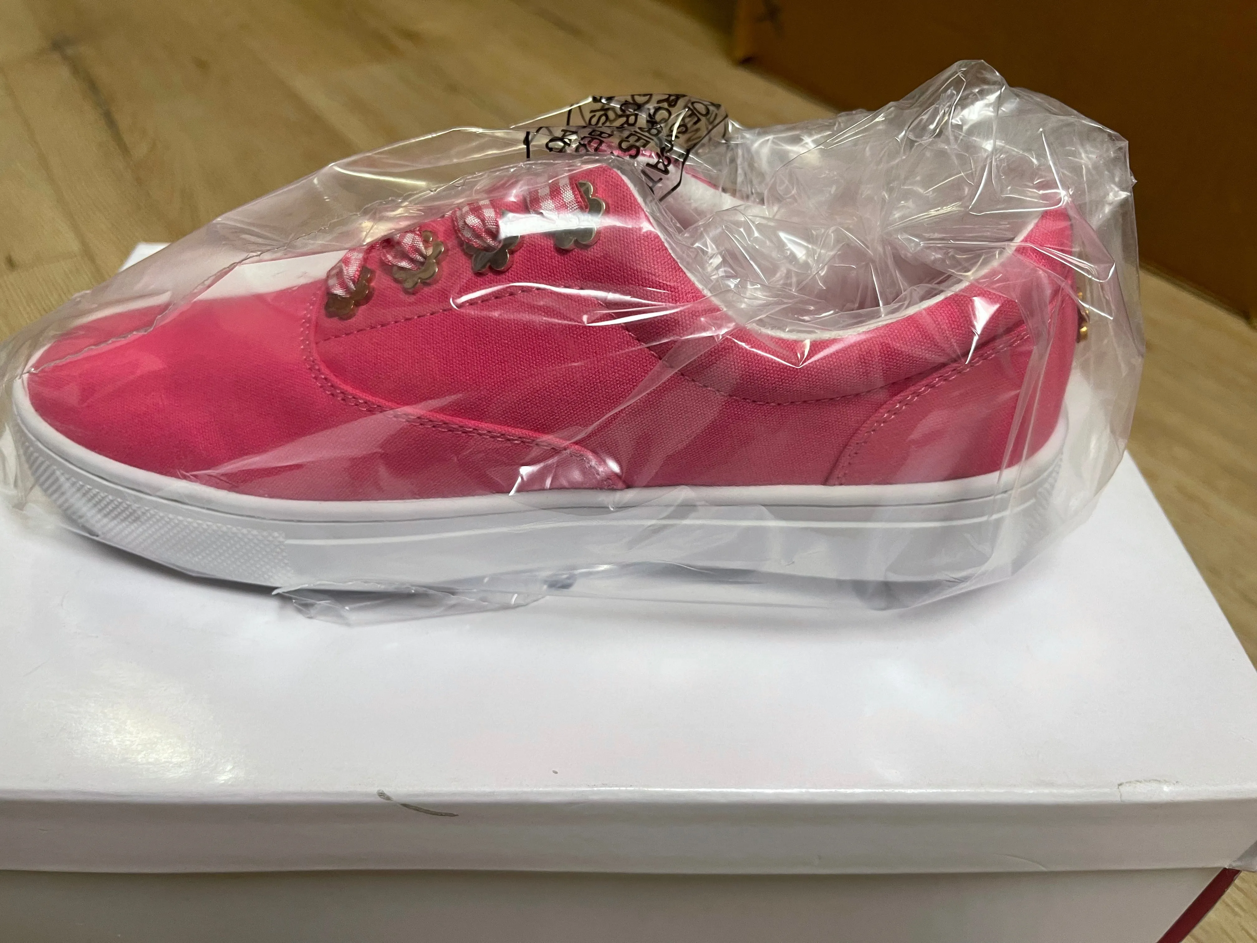 Isaac Mizrahi Live! Canvas Sneakers with Gingham Laces