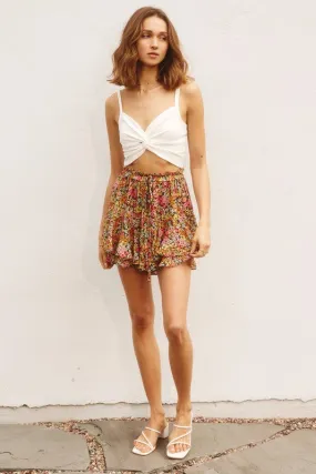 Layered Floral Skort