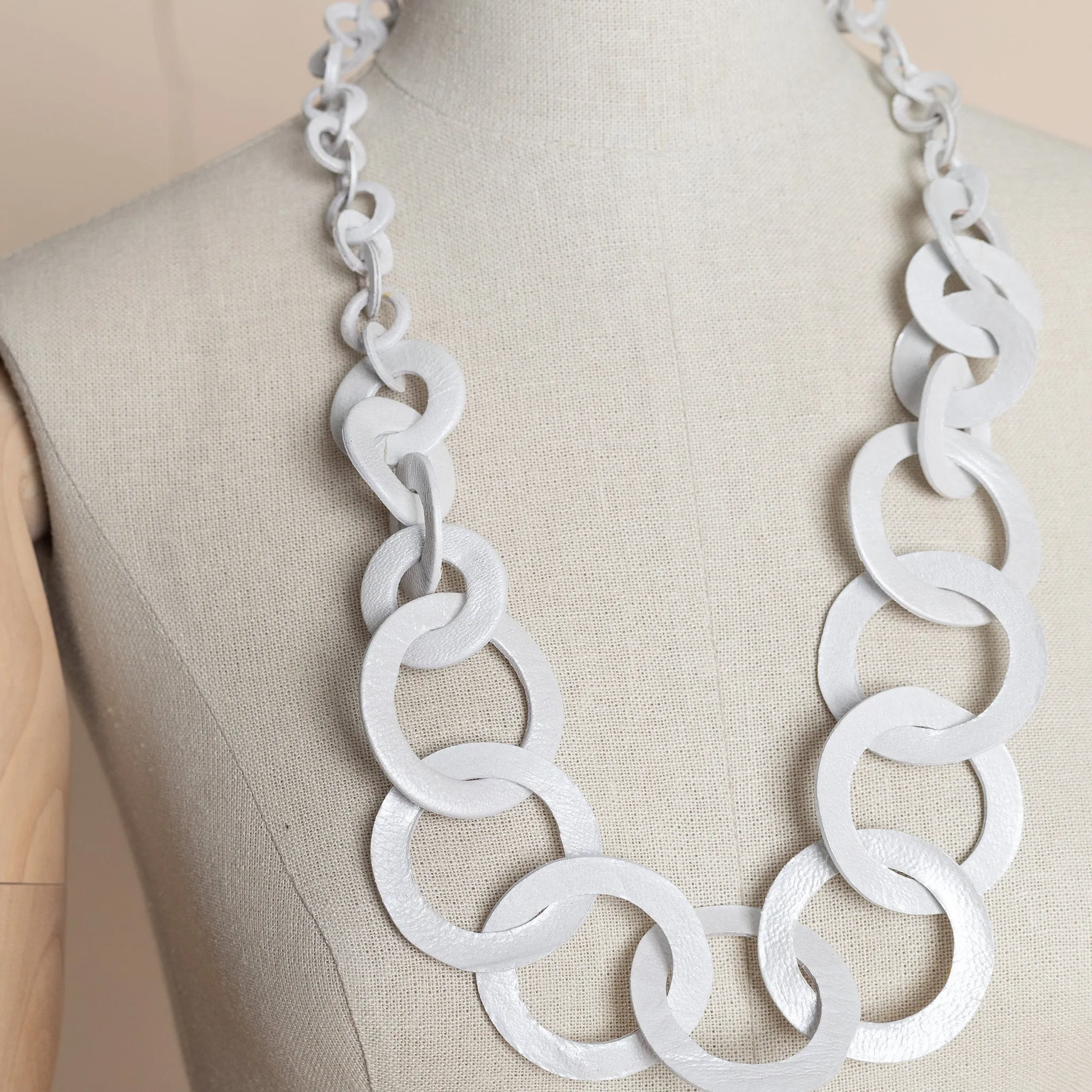 leather chain necklace