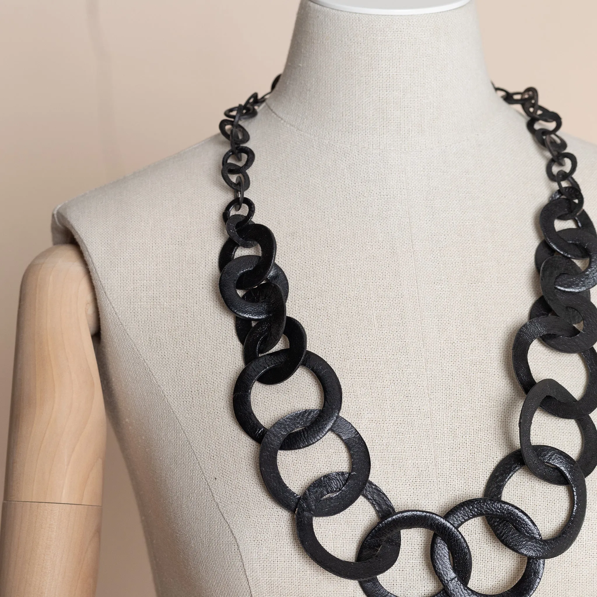 leather chain necklace