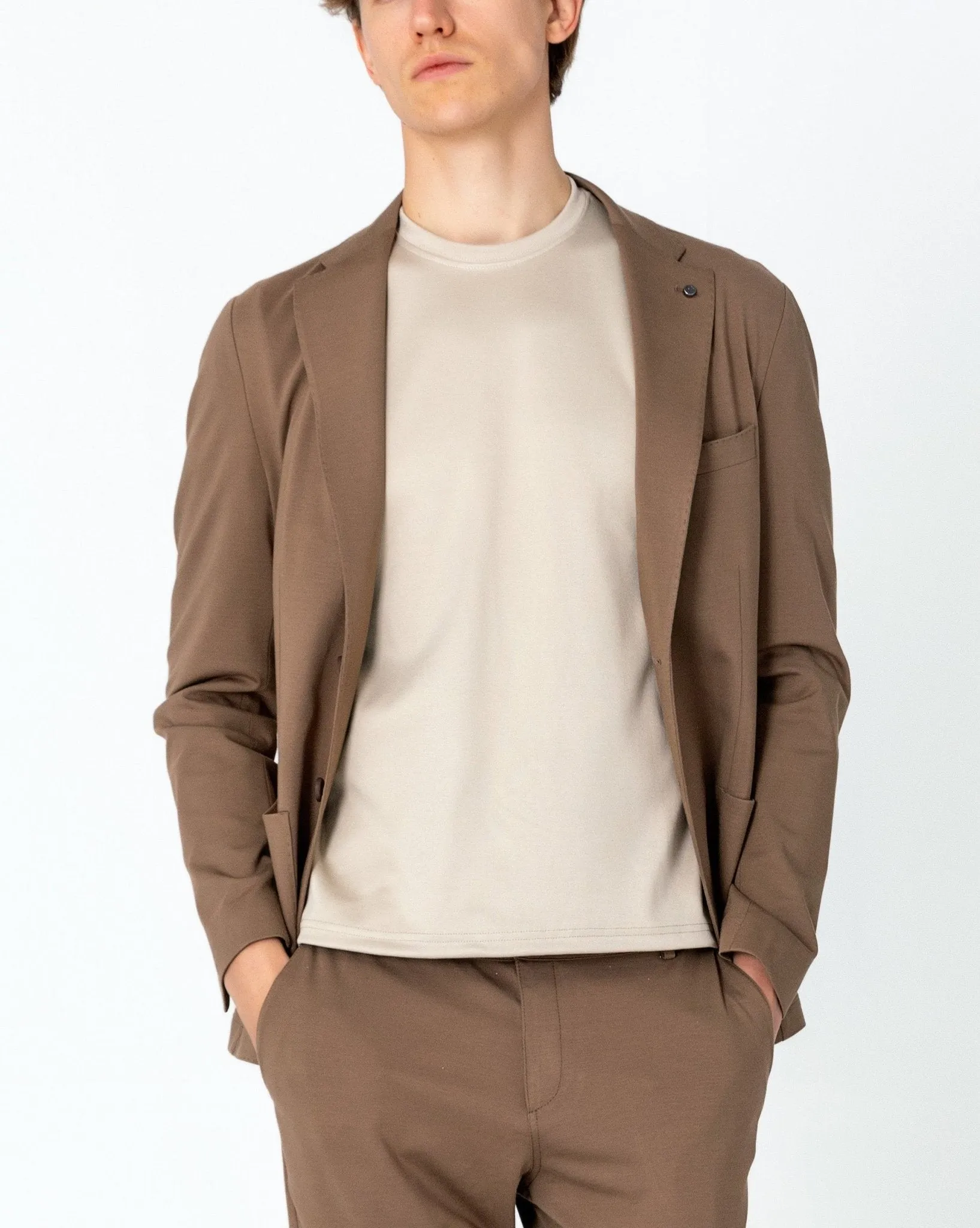 Lightweight Patch Pocket Jacket - Camel