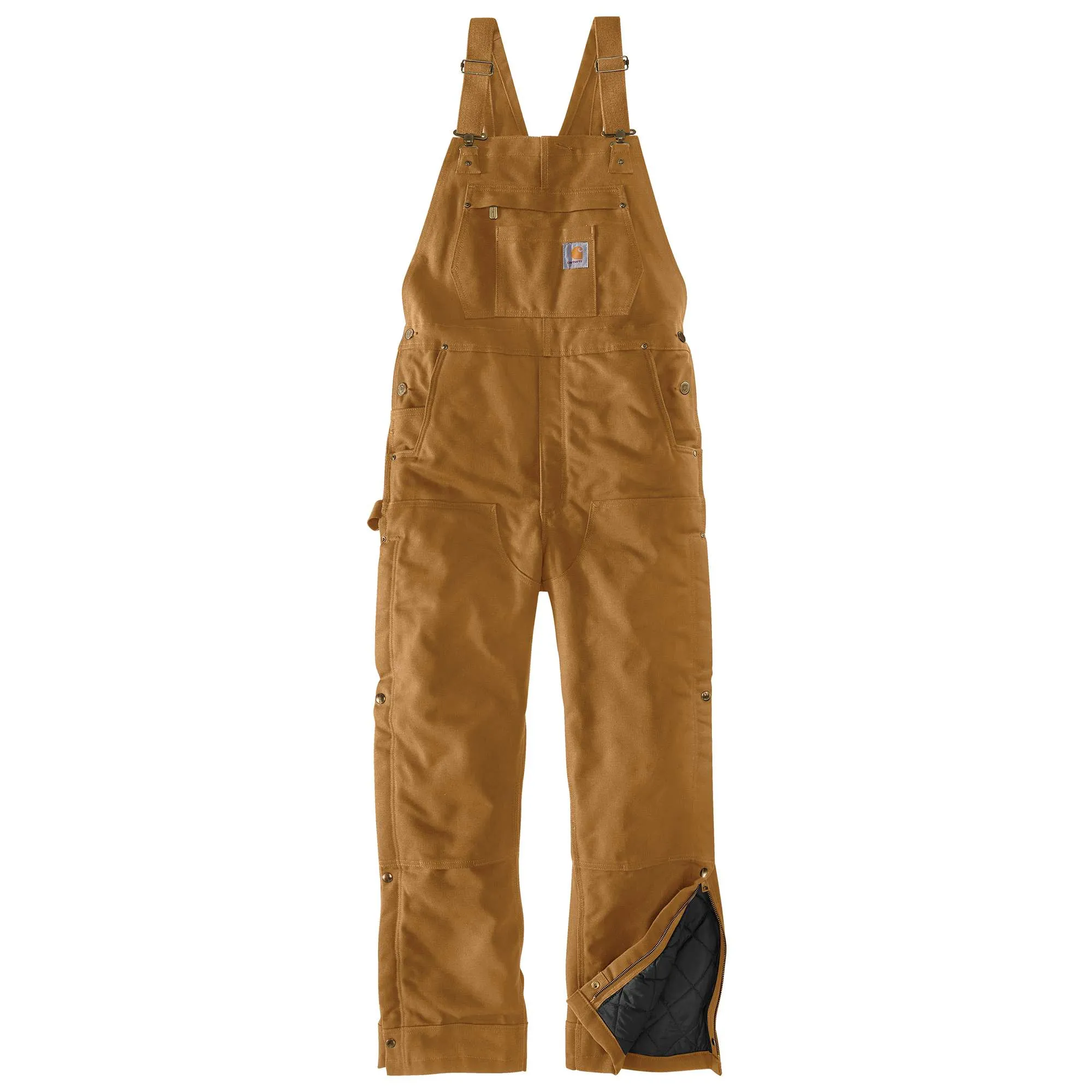 Loose Fit Firm Duck Insulated Bib Overall - 2 Warmer Rating