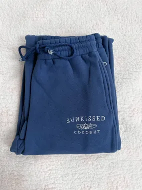 Louis Sailor Blue Sunkissedcoconut Embroider Flare Sweatpants