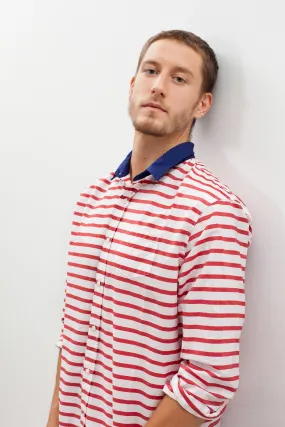 Luke Shirt in Red Stripe -UEB