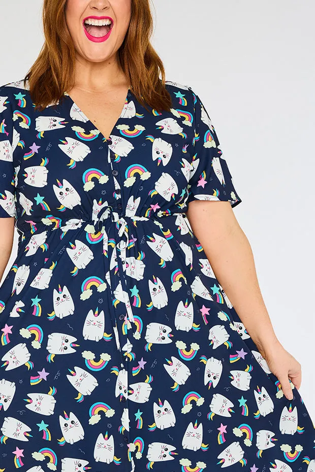 Marley Caticorns Navy Dress