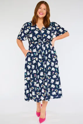 Marley Caticorns Navy Dress