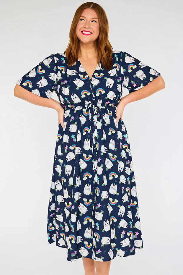 Marley Caticorns Navy Dress