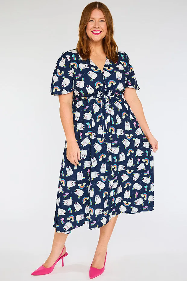 Marley Caticorns Navy Dress