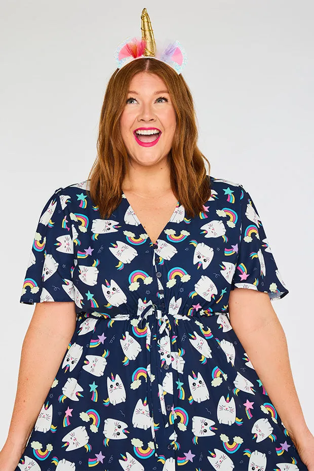 Marley Caticorns Navy Dress